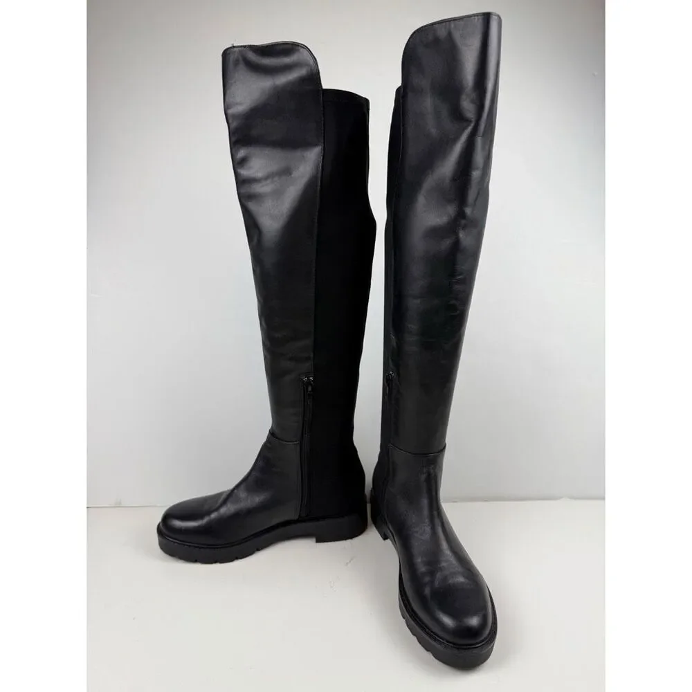 Nine West Tread Over the Knee Black Boots Size‎ 6
